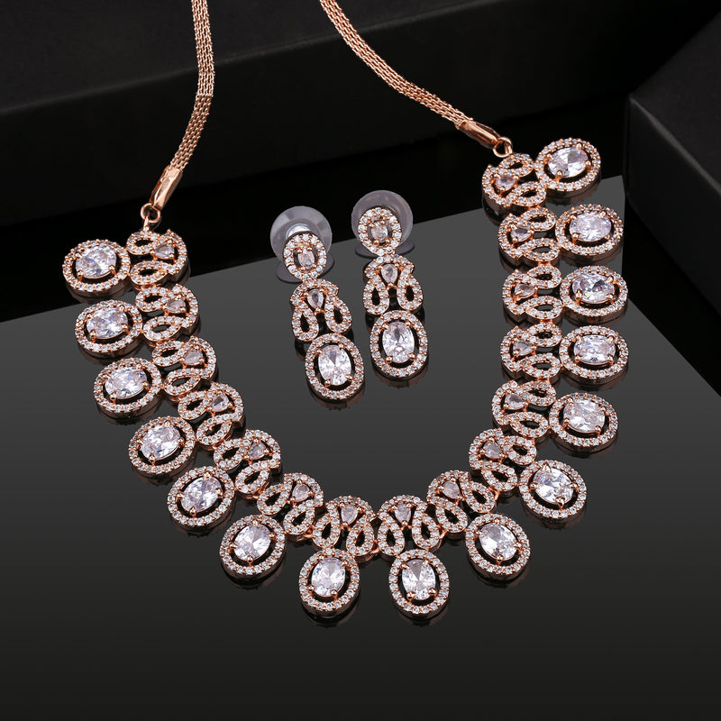 Rose gold necklace prouds Clearance