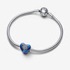 Pandora Blue Spinnable Heart Charm