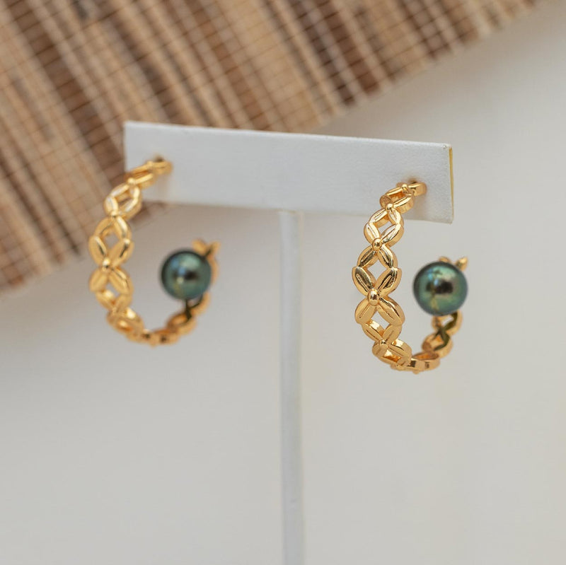 Shahana Willow Gold Plated Earrings