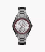 Armani Exchange Multifunction Gunmetal Stainless Steel Watch