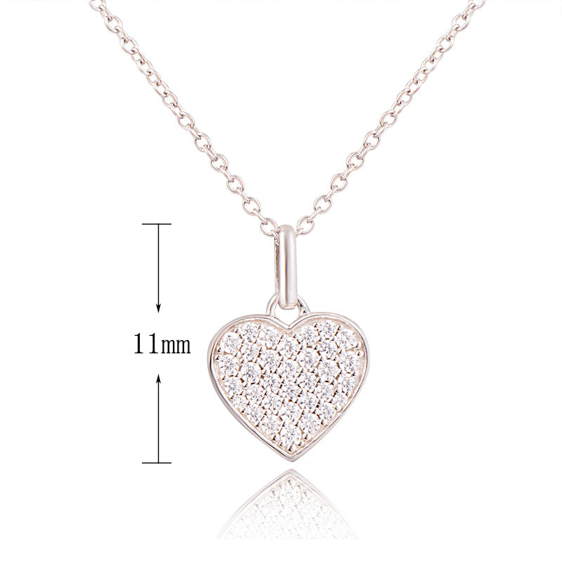 J&T White Cz 45Cm Rhodium Plated Necklace Prouds Fiji