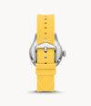 Fossil FB-01 Three-Hand Date Yellow Silicone Watch