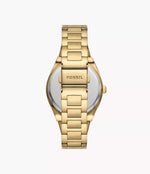 Fossil Scarlette Three-Hand Date Gold-Tone Stainless Steel Watch and Topring Box Set