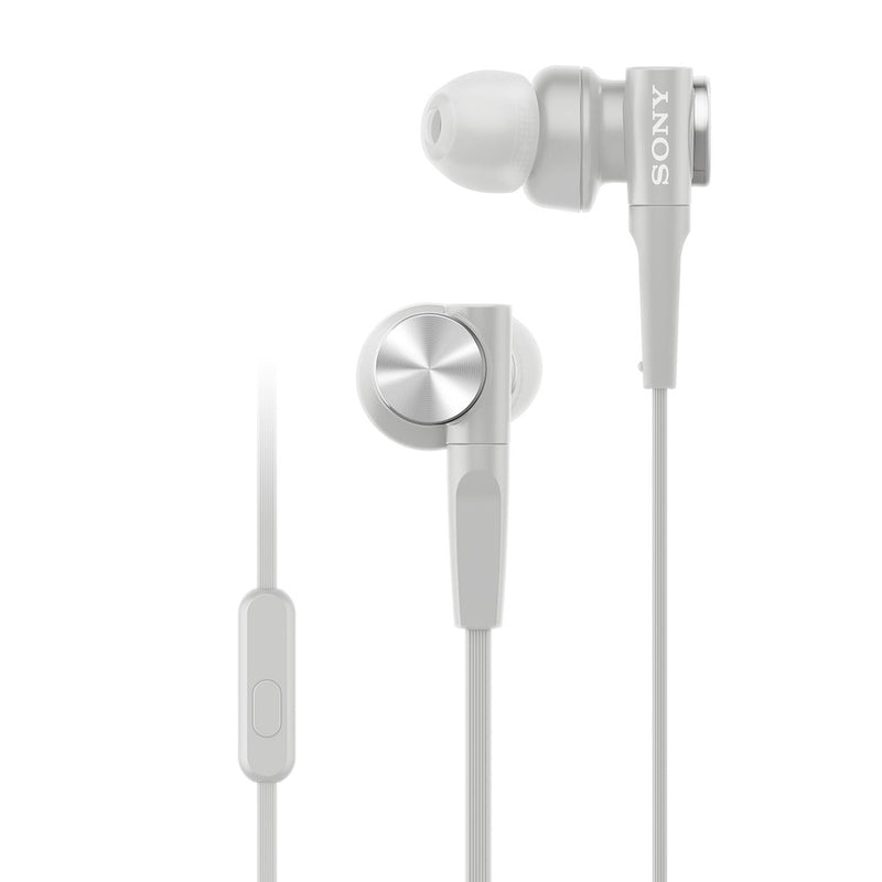 Sony Stereo Headphones MDR-XB55AP/White
