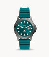 Fossil Blue Three-Hand Date Oasis Silicone Watch
