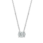 Nirvana DGA 18Ct WG 0.70ct F VS2 Oval Lab Grown Diamond Necklace 40-50cm