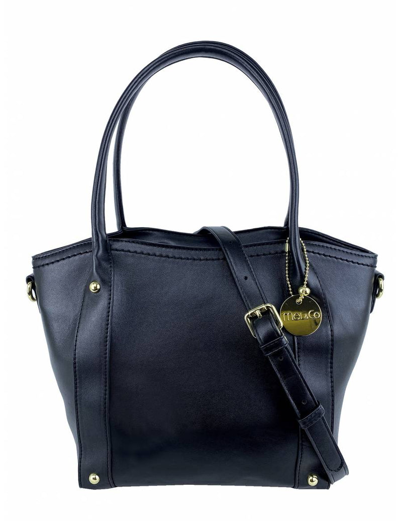 Mel & Co Basic Satchel Bag With Studs Detail