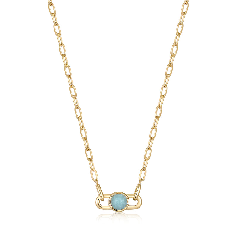 Ania Haie Spaced Gold Orb Amazonite N 40+5cm Necklace