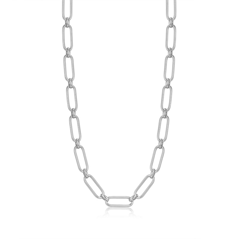 Ania Haie Link Up Silver Chunky Link 40+5cm Necklace