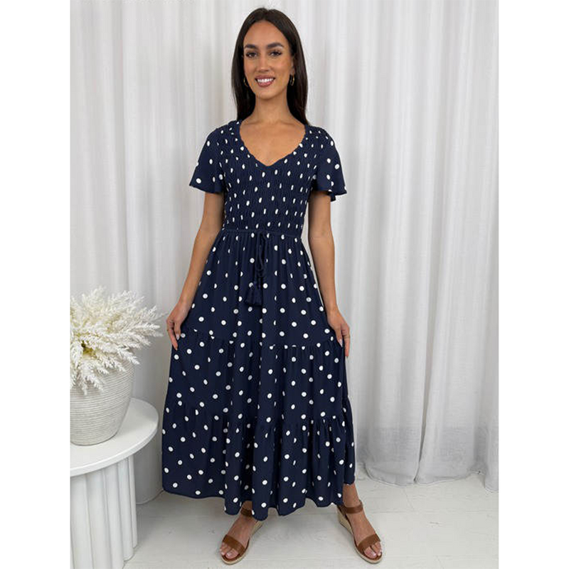 Miracle Ladies Maxi Dress Navy Prouds Fiji Miracle Ladies Maxi Dress Navy Prouds Fiji
