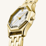 Rosefield  The Gemme White Dial Gold Watch
