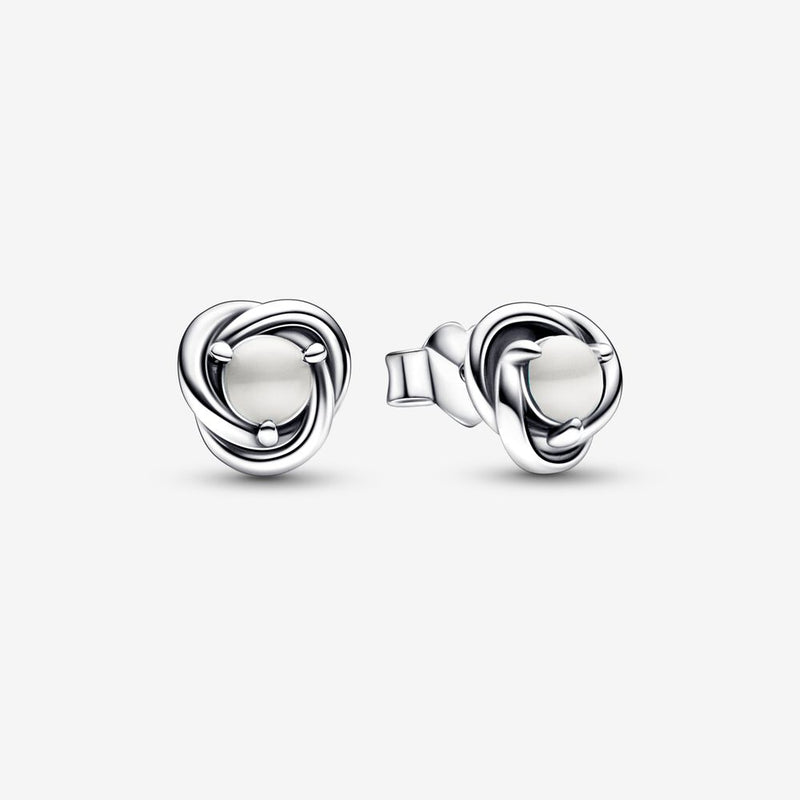 Pandora June Birthsstone Eternity Circle Stud Earring – Prouds Fiji