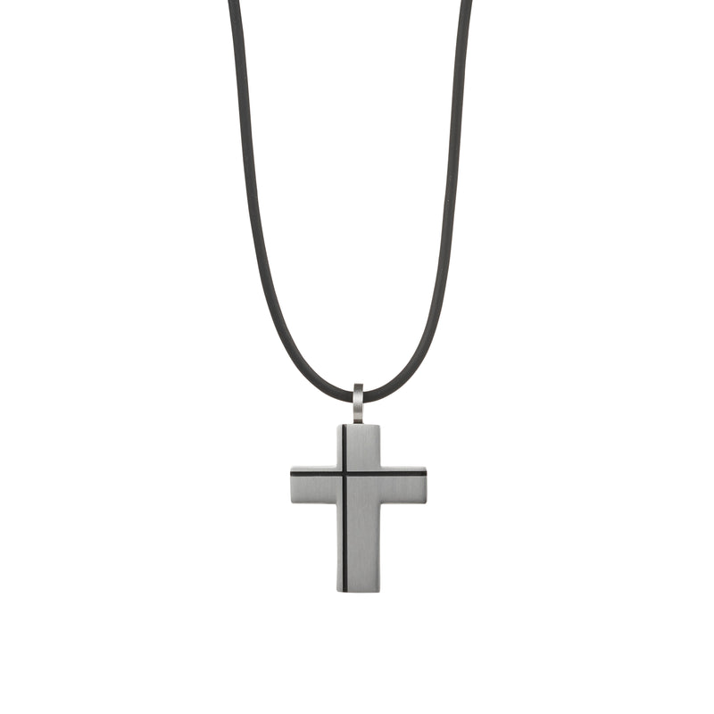 Cudworth Savage-Steel Cross Pendant