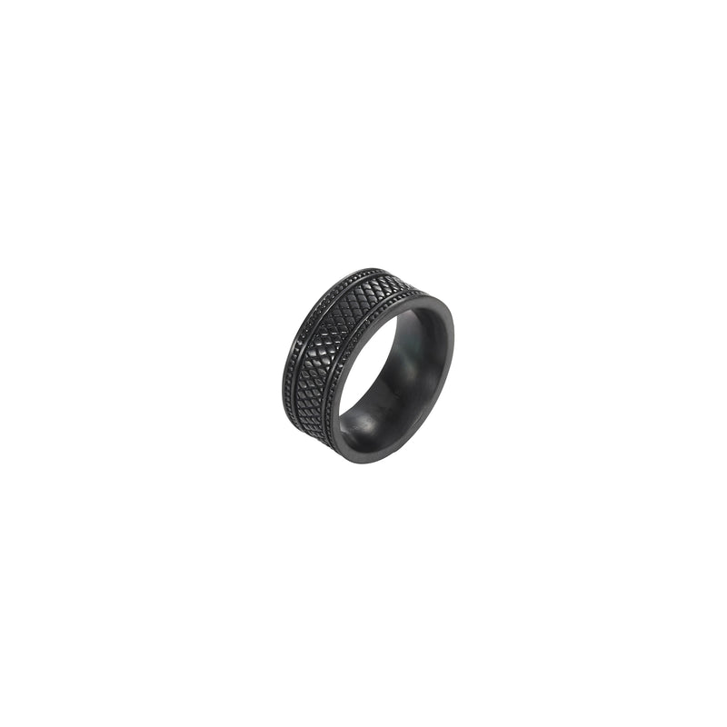 Cudworth IP Black S-Steel pattern Ring