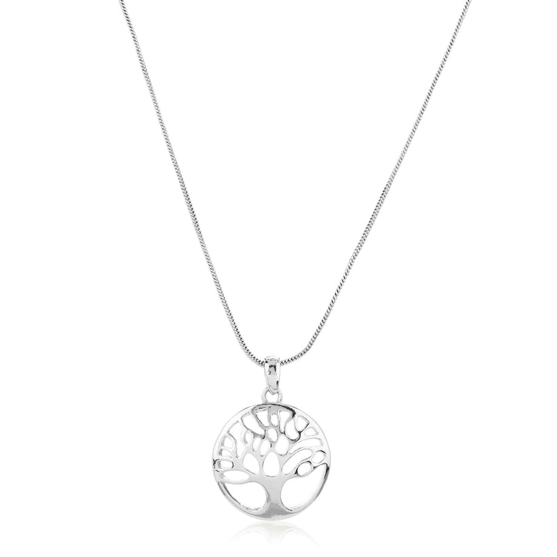 Estele - Tree of Life silver plated Pendant set for Women