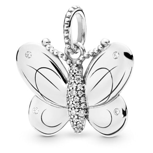 publikum sandsynlighed generation Pandora Decorative Butterfly Silver Pendant – Prouds Fiji
