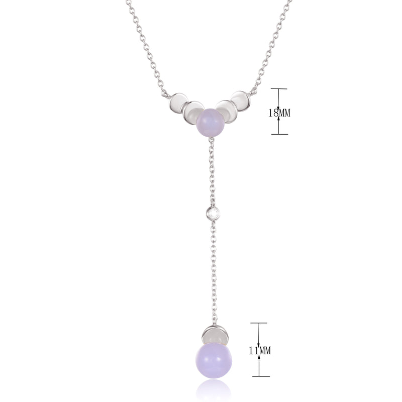 J&T STG Purple CZ Necklace Prouds Fiji