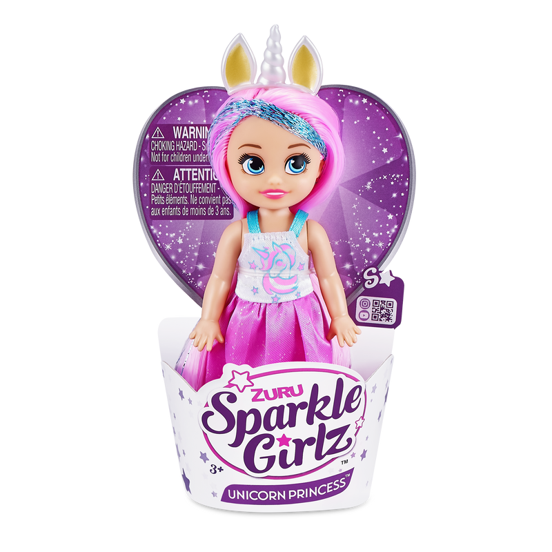 WT Sparkle Girlz  4.7" Unicorn Princess Cupcake