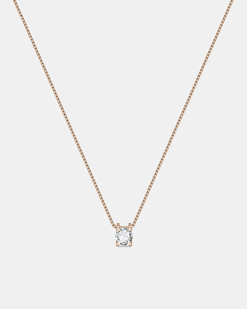 Mestige CZ Alaia Rose Gold Necklace