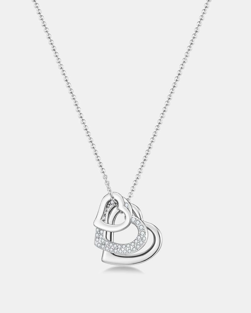 Mestige CZ Amour Silver Necklace