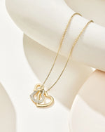 Mestige CZ Amour Gold Necklace