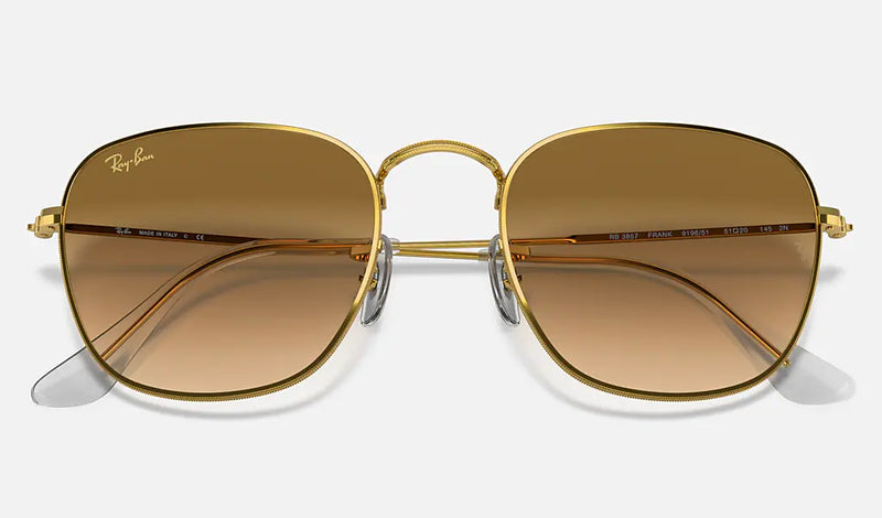 Rayban Frank Legend Gold W/Clear Gradient Brown -Mt
