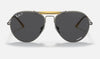 Rayban Titanium Sunglasses in Pewter and Dark Grey