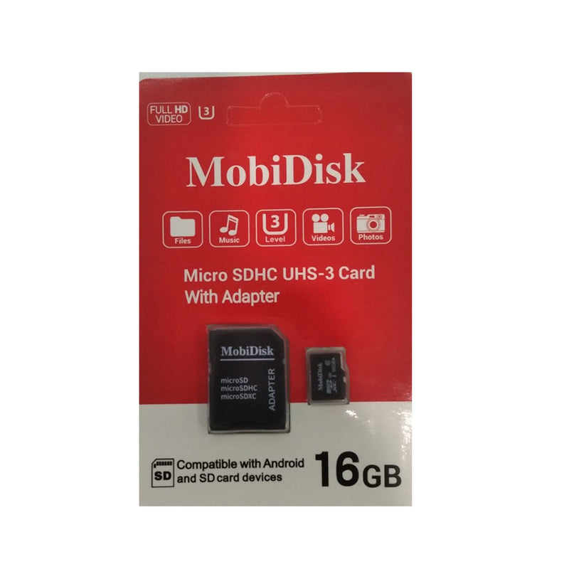 iGear SD Card with Adaptor 16GB Blk MB1034