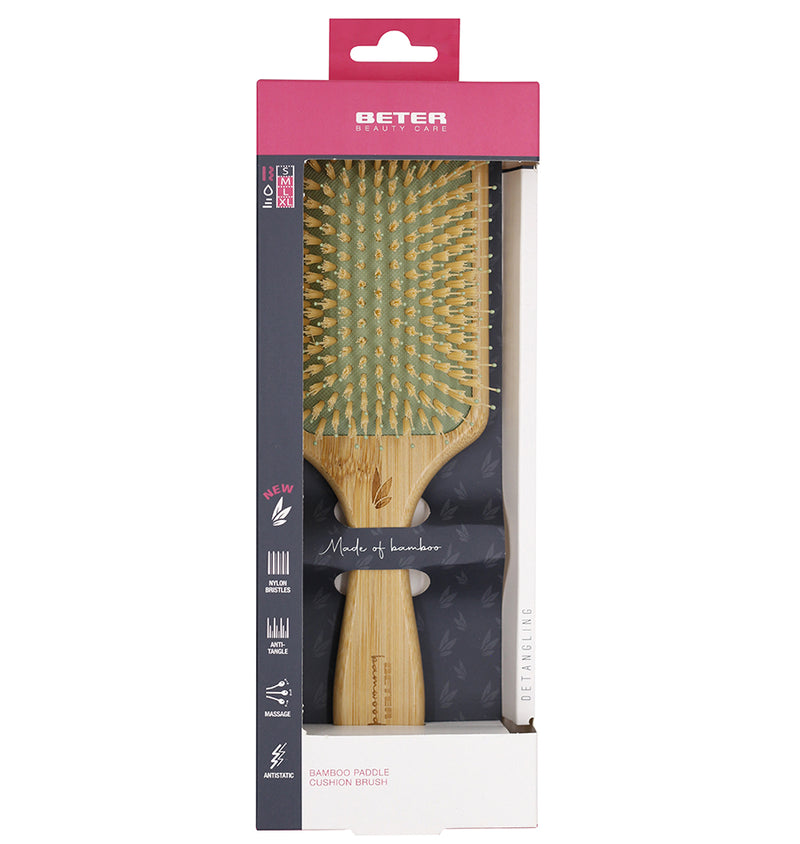 Beter Beauty Care Paddle Cushion Brush Bamboo