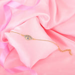 Estele Gold Plated Sacred Evil Eye Bracelet With Austrian Crystals & Enamel For Men & Women