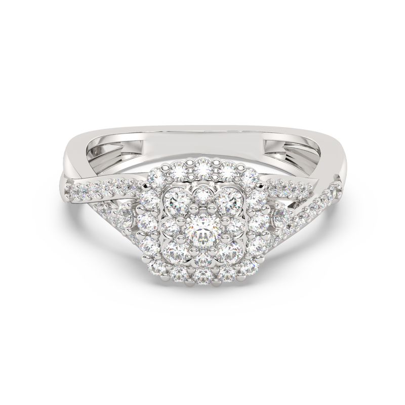 Nirvana 9ct WG 0.75ct Diamond Ring