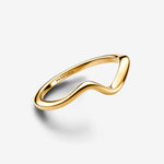 Pandora Wave 14k gold-plated ring