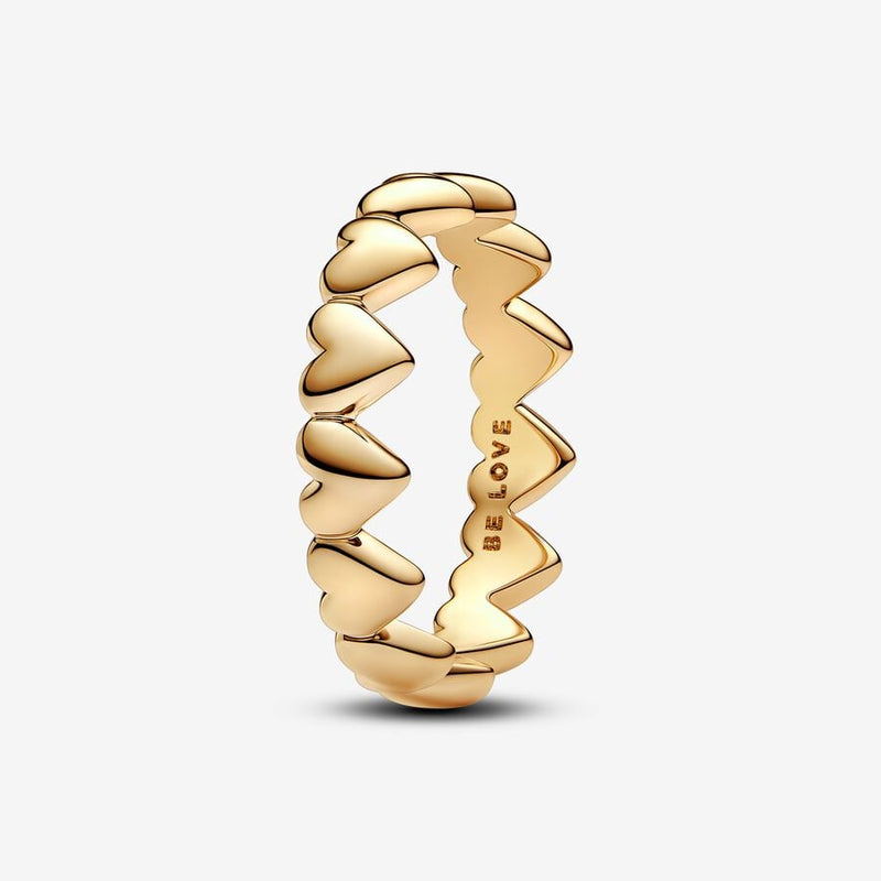 Pandora 14k Gold Plated Heart Ring