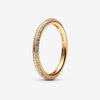 Pandora ME 14k Gold-plated ring with clear cubic zirconia