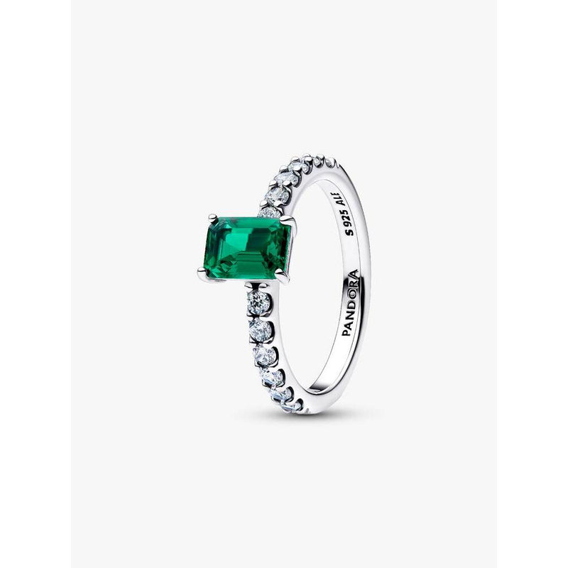Pandora Sterling Silver W Royal Green Crystal Ring – Prouds Fiji