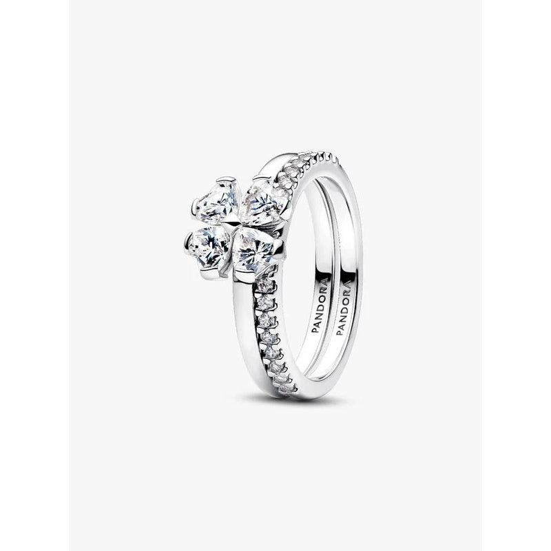 Pandora Sterling Silver Clover Splittable Ring – Prouds Fiji