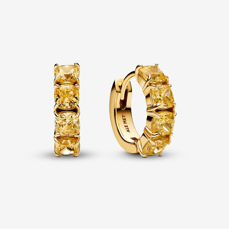 Pandora 14k Gold Plated Huggie Hoop Earring