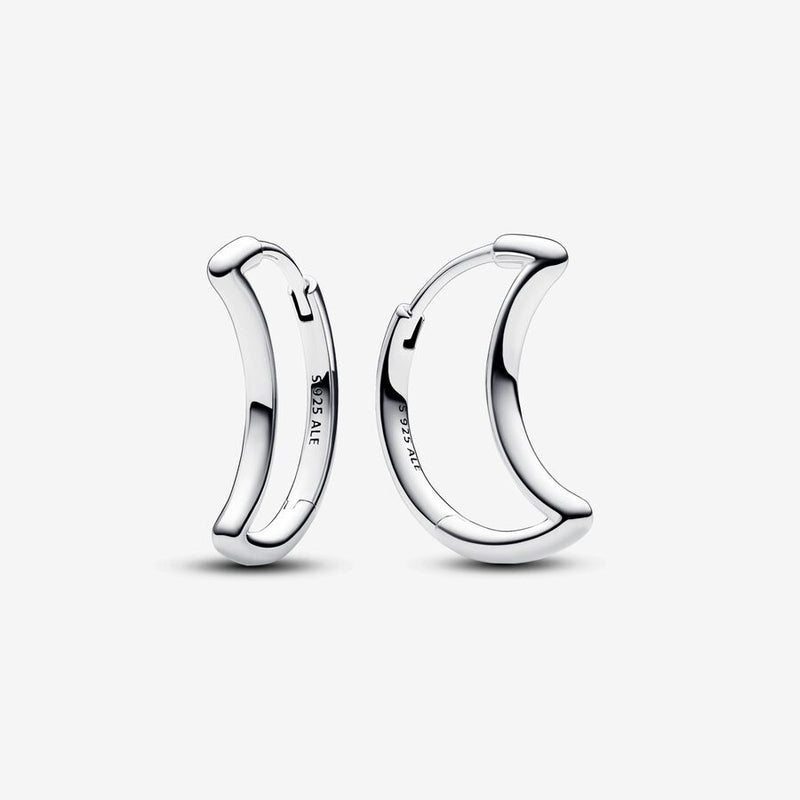 Pandora Moon Hoop Earrings