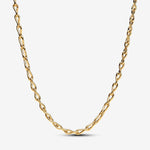 Pandora Figure of 8 chain link 14k gold-plated necklace