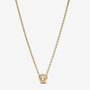 Pandora 14k Gold Plated Collier W Clear Cz 45cm Necklace