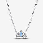 Pandora Disney Cinderella sterling silver collier with fancy light blue and clear cubic zirconia