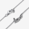 Pandora Love sterling silver collier with clear cubic zirconia