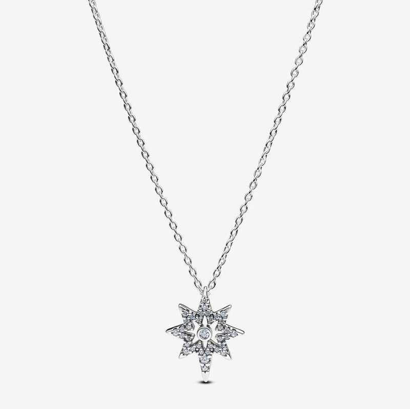 Pandora Sterling Silver North Star 45cm Necklace