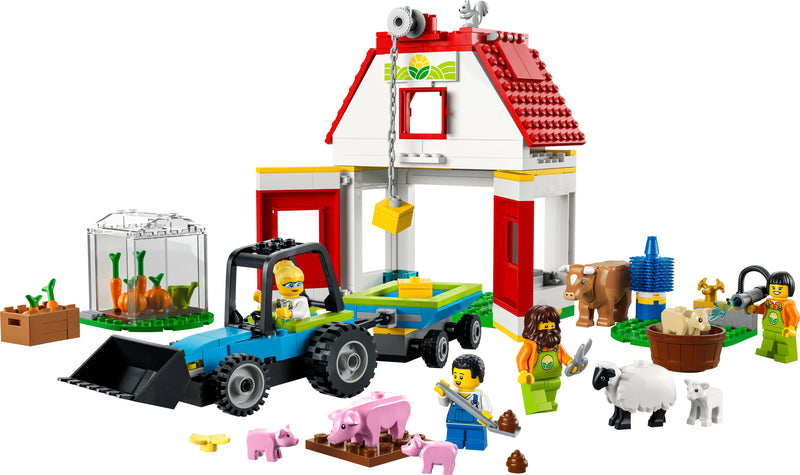 Lego City Farm Barn & Farm Animals
