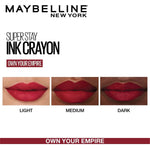 Maybelline Superstay Ink Crayon Lipstick Own Your Empire 50 1.2g