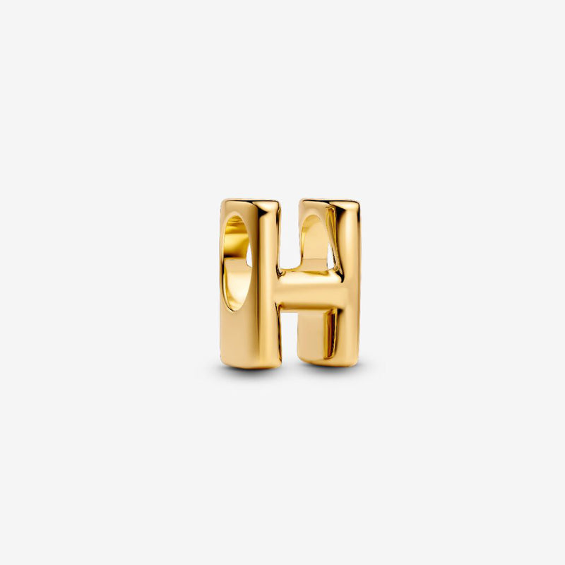 Pandora 14k Gold Plated H Charm