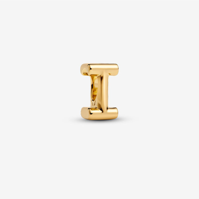 Pandora 14k Gold Plated I Charm