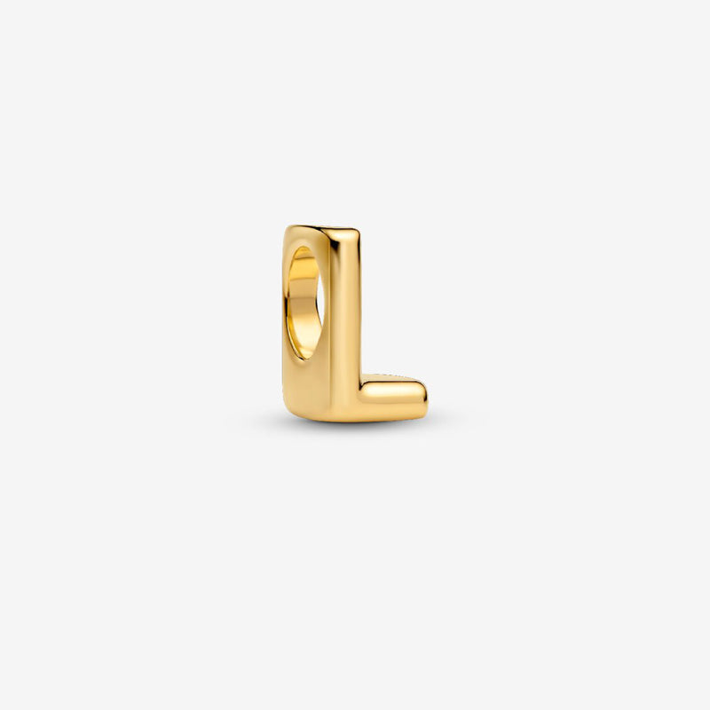 Pandora 14k Gold Plated L Charm