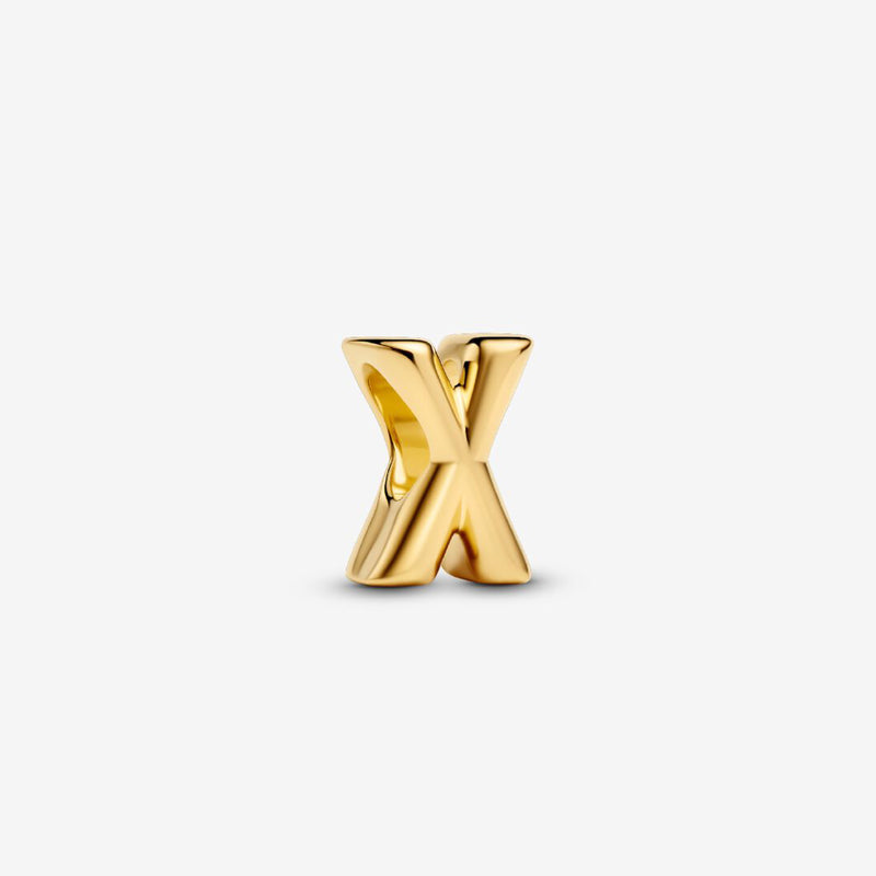 Pandora 14k Gold Plated X Charm