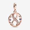 Pandora ME Infinity 14k rose gold-plated medallion